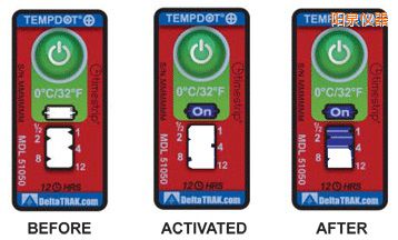 陽泉溫度指示標簽 累計上升時間/溫度的標簽
